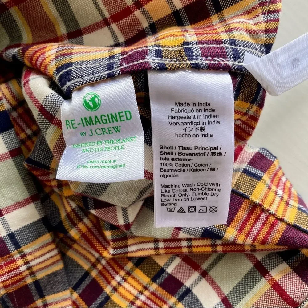 J. Crew Plaid Pullover Shirt